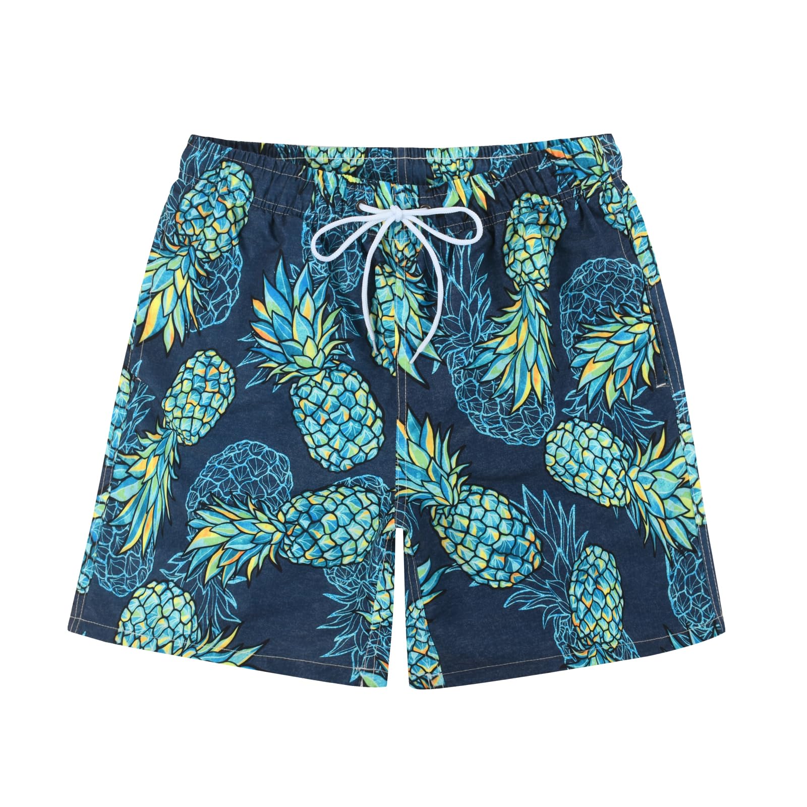 **Men's Quick Dry Swim Trunks with Mesh Lining - Funny Beach Shorts with Pockets - Perfect for Swimming, Surfing & Summer Vacations**
