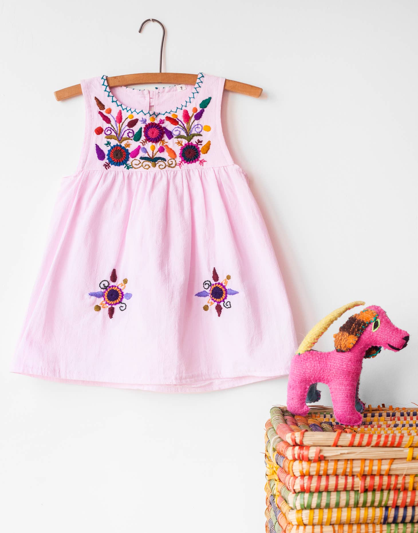 Floreciendo Hand Embroidered Sleeveless Summer Dresses | Fair Trade Ethical Fashion | Perfect for Beach Vacations, Garden Parties & Boho Weddings