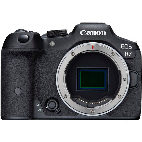 Canon EOS R7 Mirrorless Digital Camera Body with 4K Video, Microphone, LED Light, Monopod & Backpack Kit - Perfect for Vlogging, Travel Photography & Content Creation