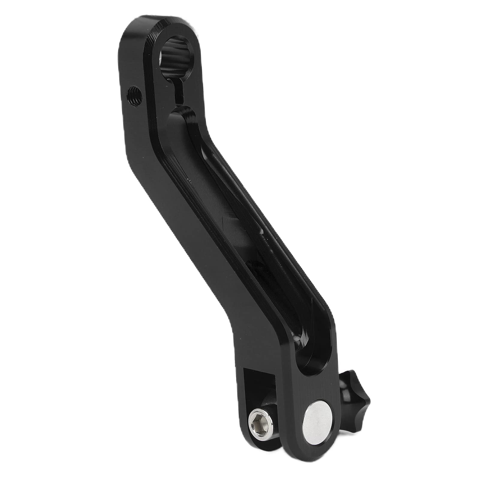 Shanrya Extended Rear Brake Pedal for Motorcycles - Durable Anti-Rust Black Brake Rocker Arm with Stable Performance | Perfect for Cruiser, Sport & Off-Road Bikes