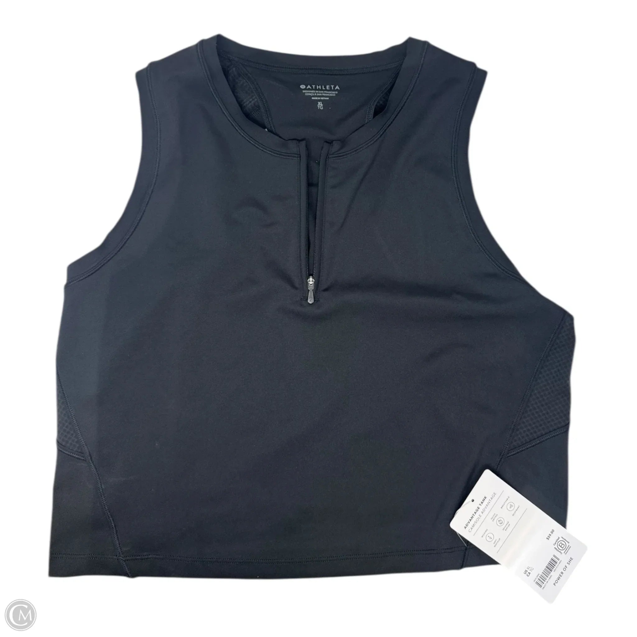 Athleta Advantage Athletic Tank Top for Women - Black, Size XL - Perfect for Workouts, Running & Yoga