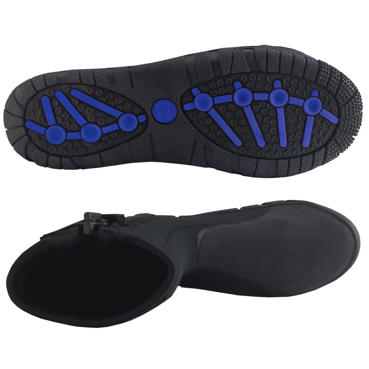 XS Scuba 8mm Thug Boots - Premium Neoprene Dive Boots for Scuba Diving, Snorkeling & Water Sports - Warm & Comfortable Footwear for Cold Water Adventures