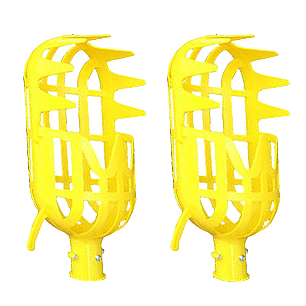 Cabilock Fruit Picker Tool with Basket & Extension Pole - Easy Assemble Fruit Harvesting Equipment for Apple, Orange, Pear Picking - Perfect for Home Garden, Orchard, and Backyard Fruit Harvesting