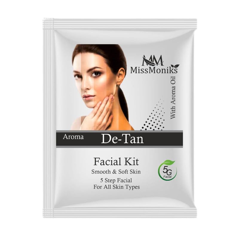MissMoniks D-Tan Facial Kit for Women - Instant Glow & Brightening Treatment for Party-Ready Skin - Easy At-Home Use for Bridal, Events & Special Occasions