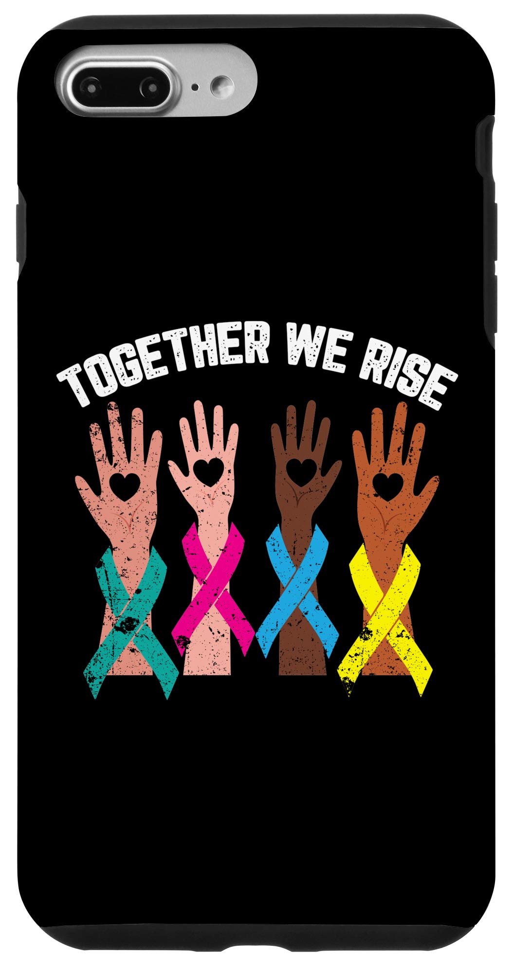 iPhone 7 Plus/8 Plus Pink Ribbon Phone Case - Breast Cancer Awareness Gift for Women - Support Survivors & Raise Awareness - Perfect for Charity Events, Fundraisers & Daily Use