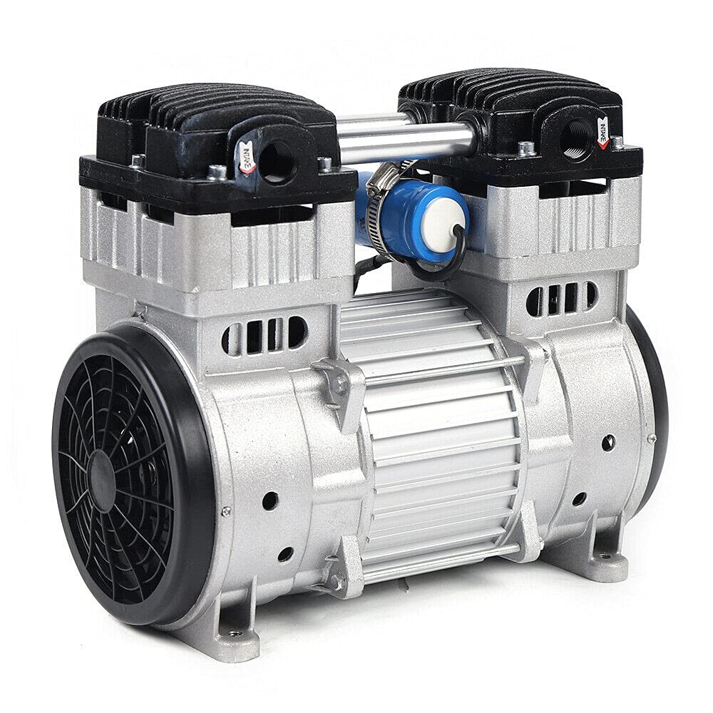 7CFM Oil-Free Diaphragm Vacuum Pump - 1400 RPM Electric Air Compressor Motor - 110V for HVAC, Medical Equipment & Laboratory Use
