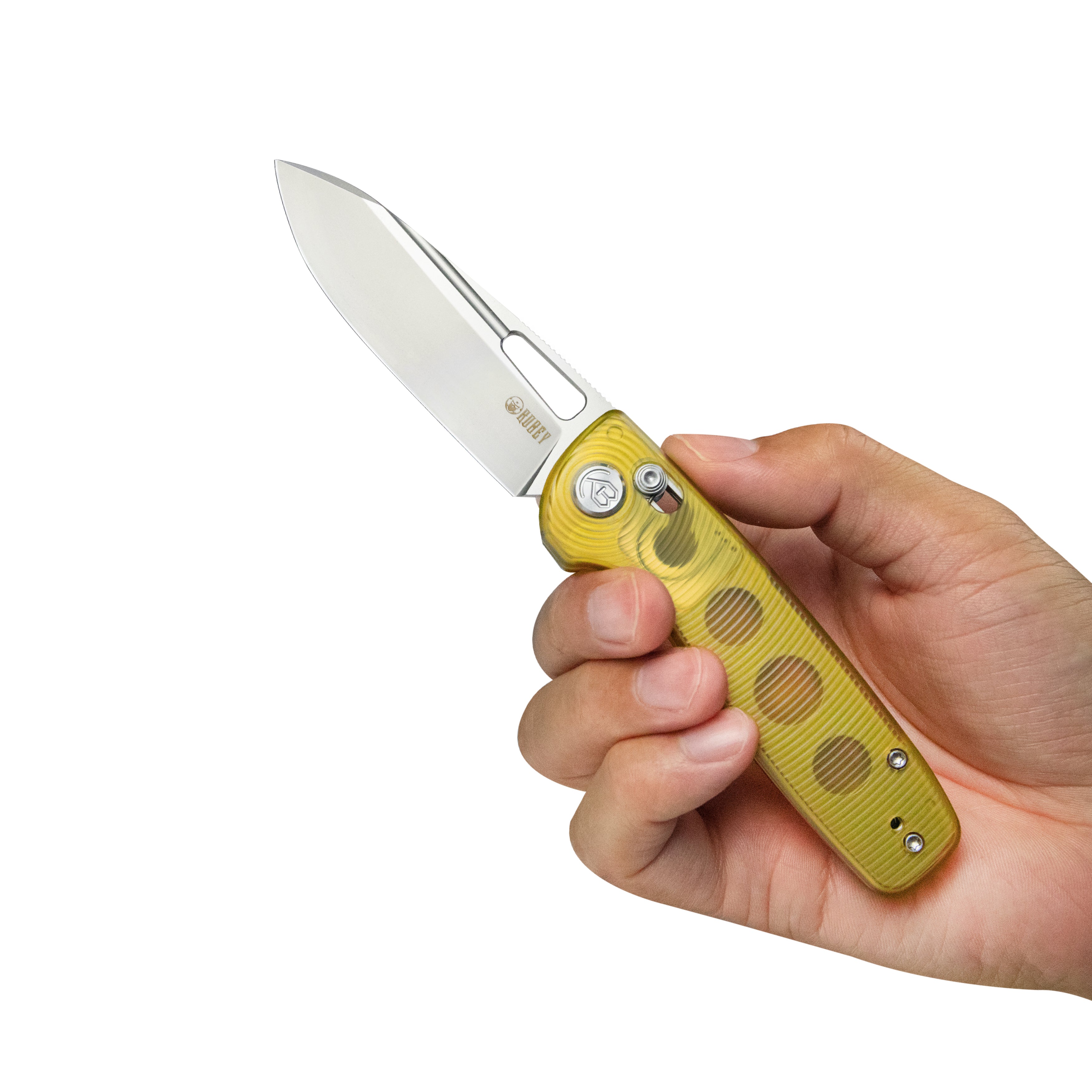 Bluff Axis Lock EDC Folding Knife - Ultem Handle, 3.19