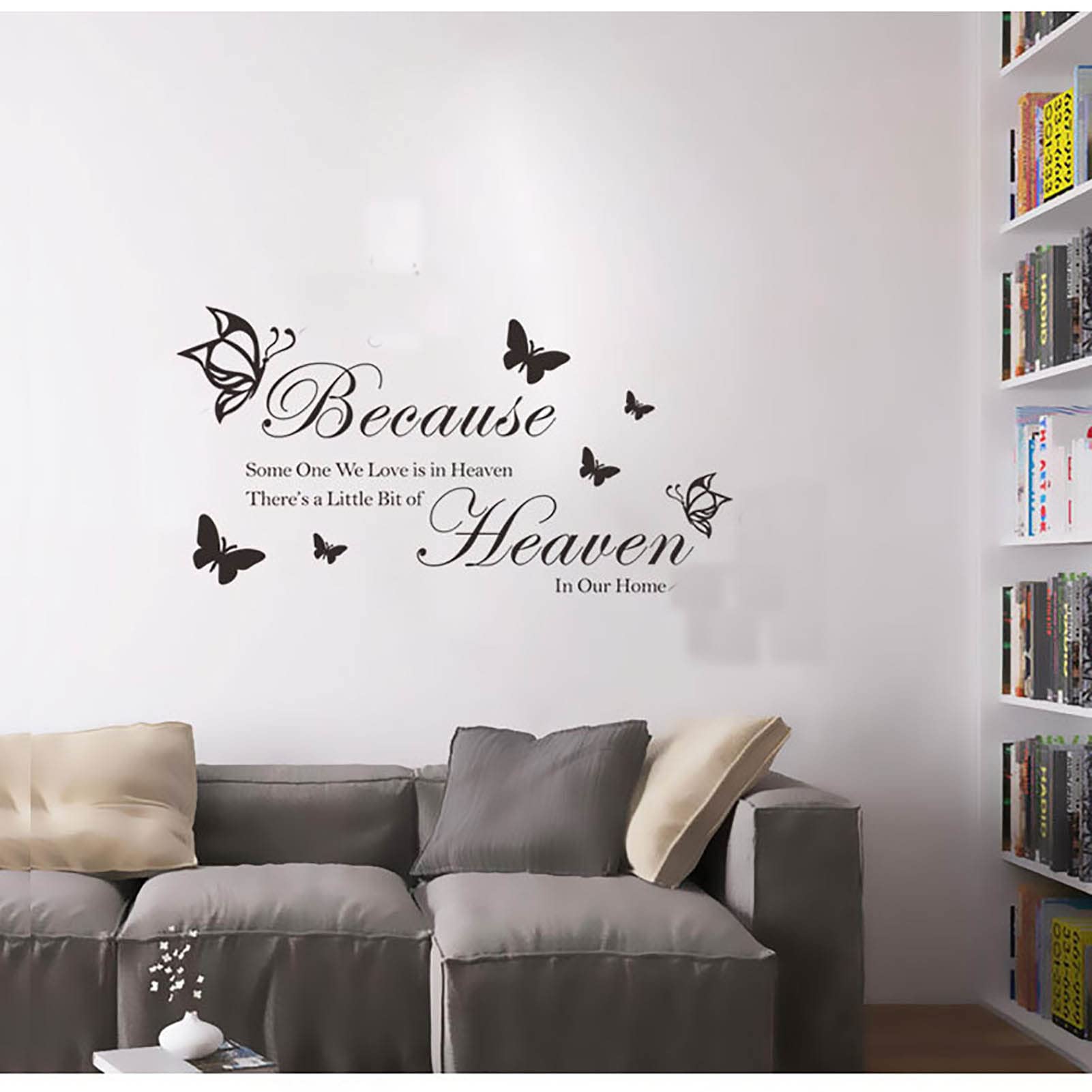 Wall Stickers & Decals - Inspirational Quote DIY Wall Art for Home Decor, Living Room, Bedroom - Easy Peel & Stick Mural Decorations (Home-8) | Perfect for Home Office, Nursery & Apartment Decorating