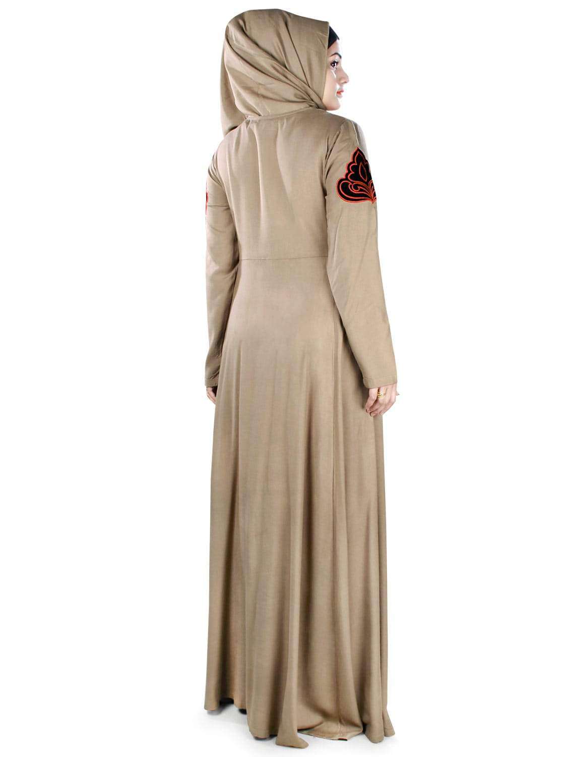 Elegant Arzu Rayon Abaya Dress for Women - Modest Islamic Prayer Gown - Perfect for Mosque, Eid, and Special Occasions