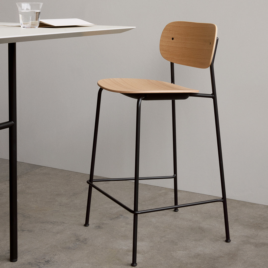 Modern Counter Stool with Backrest - Adjustable Height Bar Stools for Kitchen Island, Breakfast Nook & Home Decor - Comfortable Swivel Seat Counter Height Stools for Dining & Entertaining