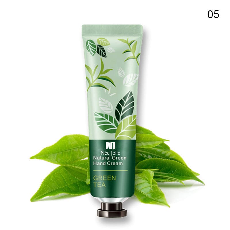 NEE JOLIE Natural Green Hand Cream - Organic Moisturizing & Nourishing for Dry Skin - Perfect for Daily Hydration & Gift Giving