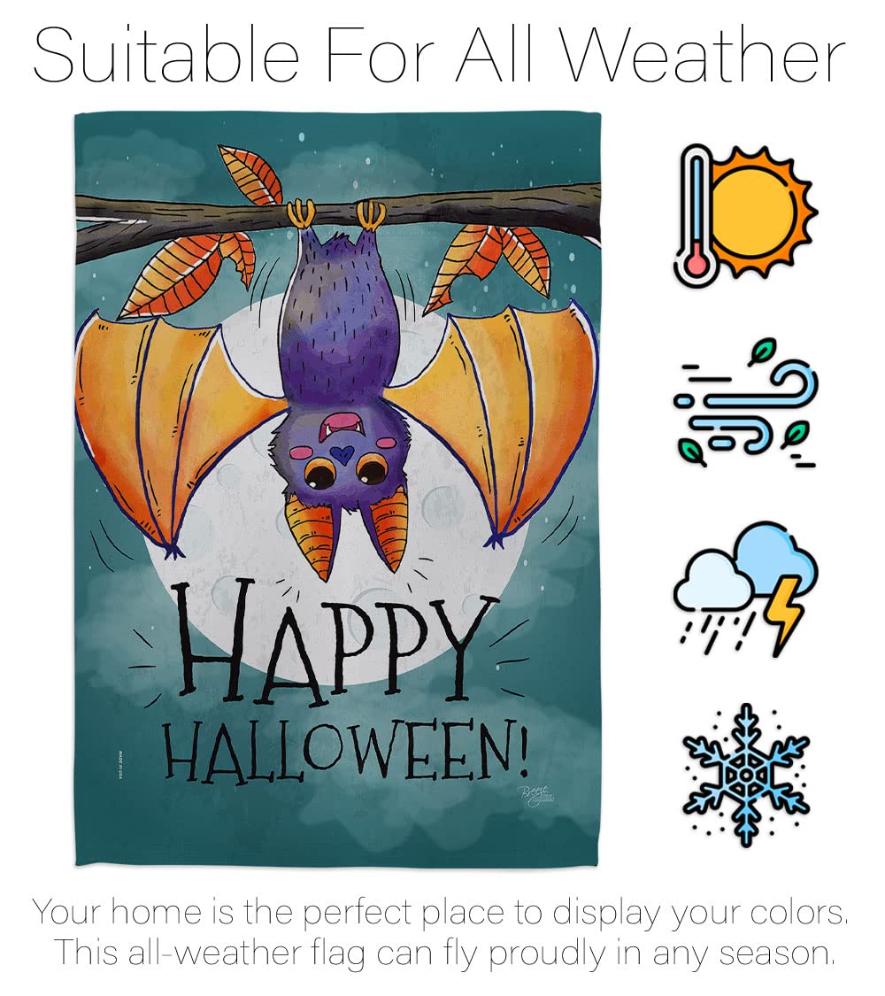 Happy Halloween Bat Flag 28
