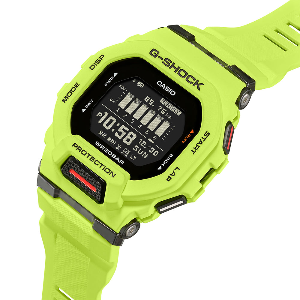 G Shock GBD200 9D G Squad Bluetooth Smartwatch with Step Counter & Heart Rate Monitor - Fitness Tracker for Running, Cycling & Outdoor Sports