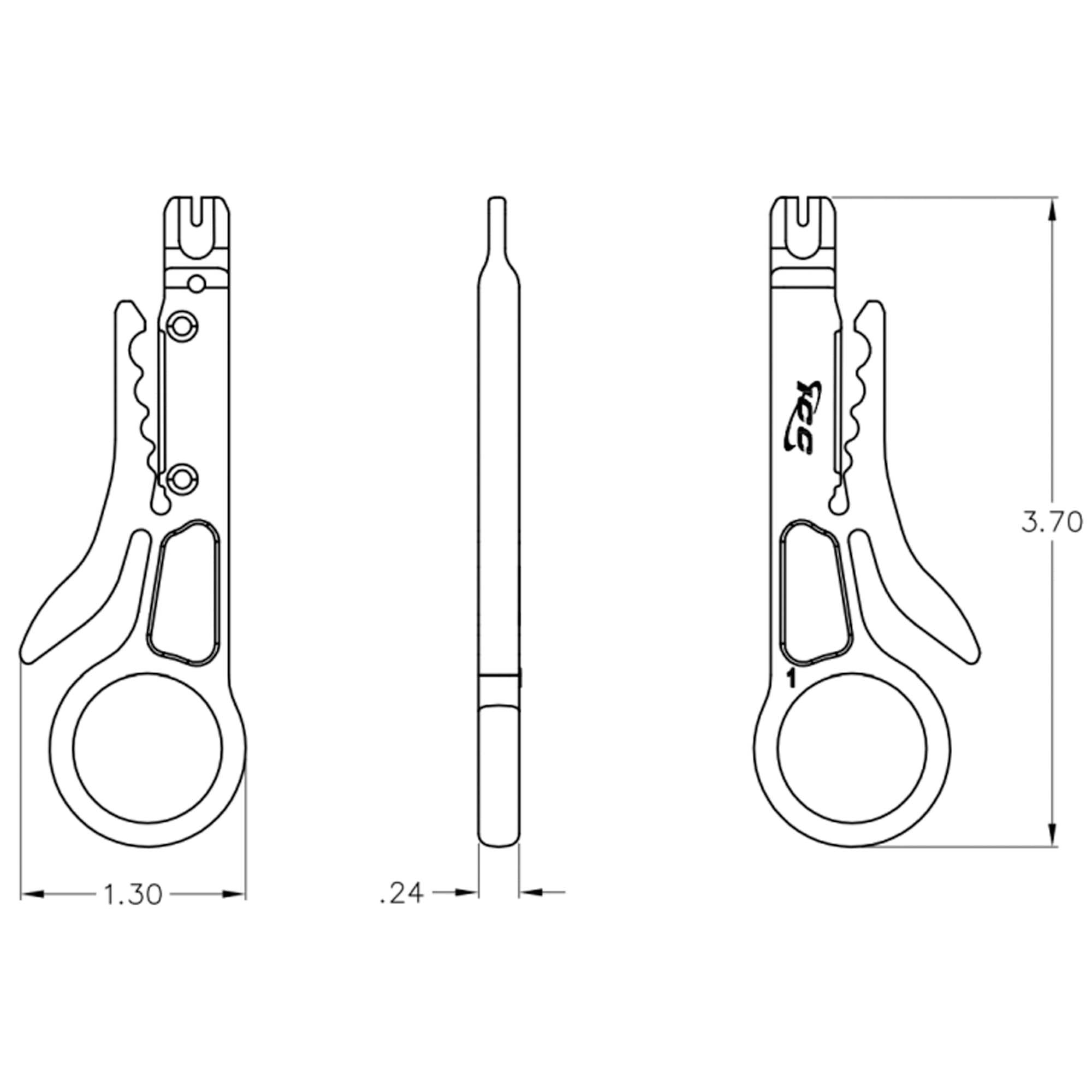 ICC Economy UTP Cable Stripper Tool - Fast & Easy Wire Stripping for Network Cables | Perfect for Ethernet, Cat5, Cat6 Installation & DIY Projects
