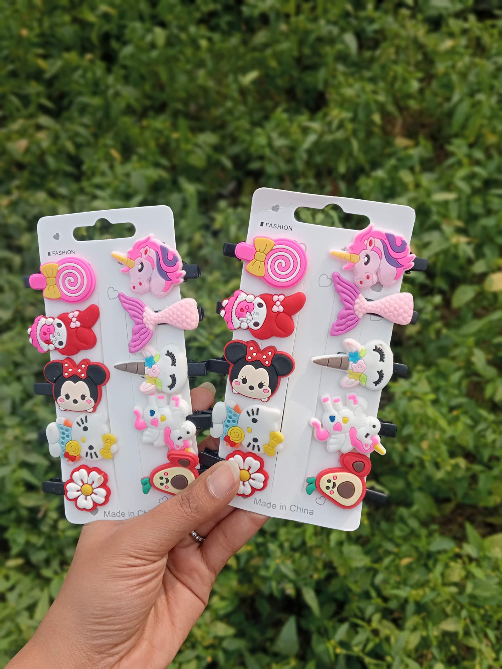Unicorn Hair Clips Set for Girls & Women - 12+1 Metal Barrettes & Baby Hairpins - Cute Hair Accessories for School, Parties & Everyday Styling
