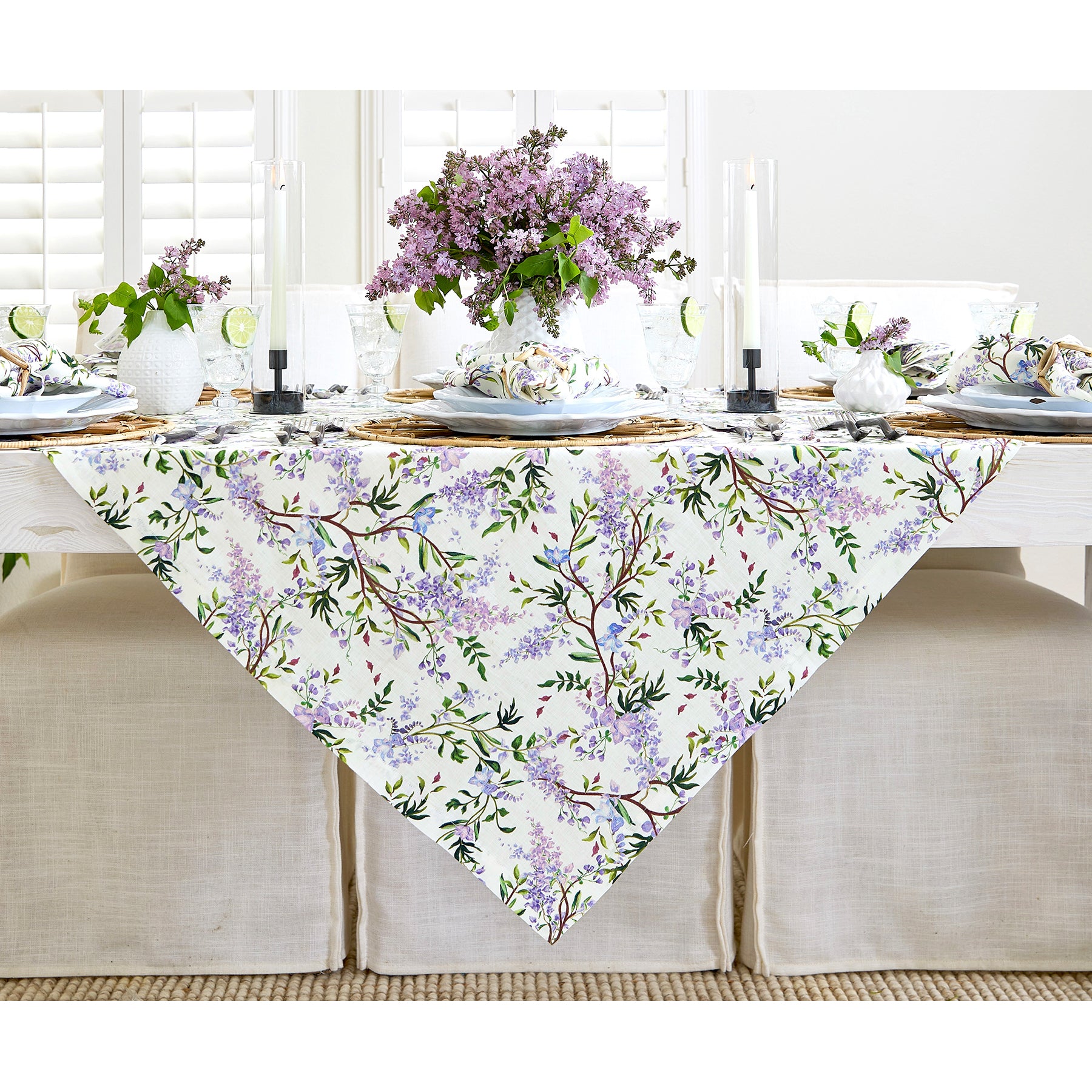 Lilacs/Off White