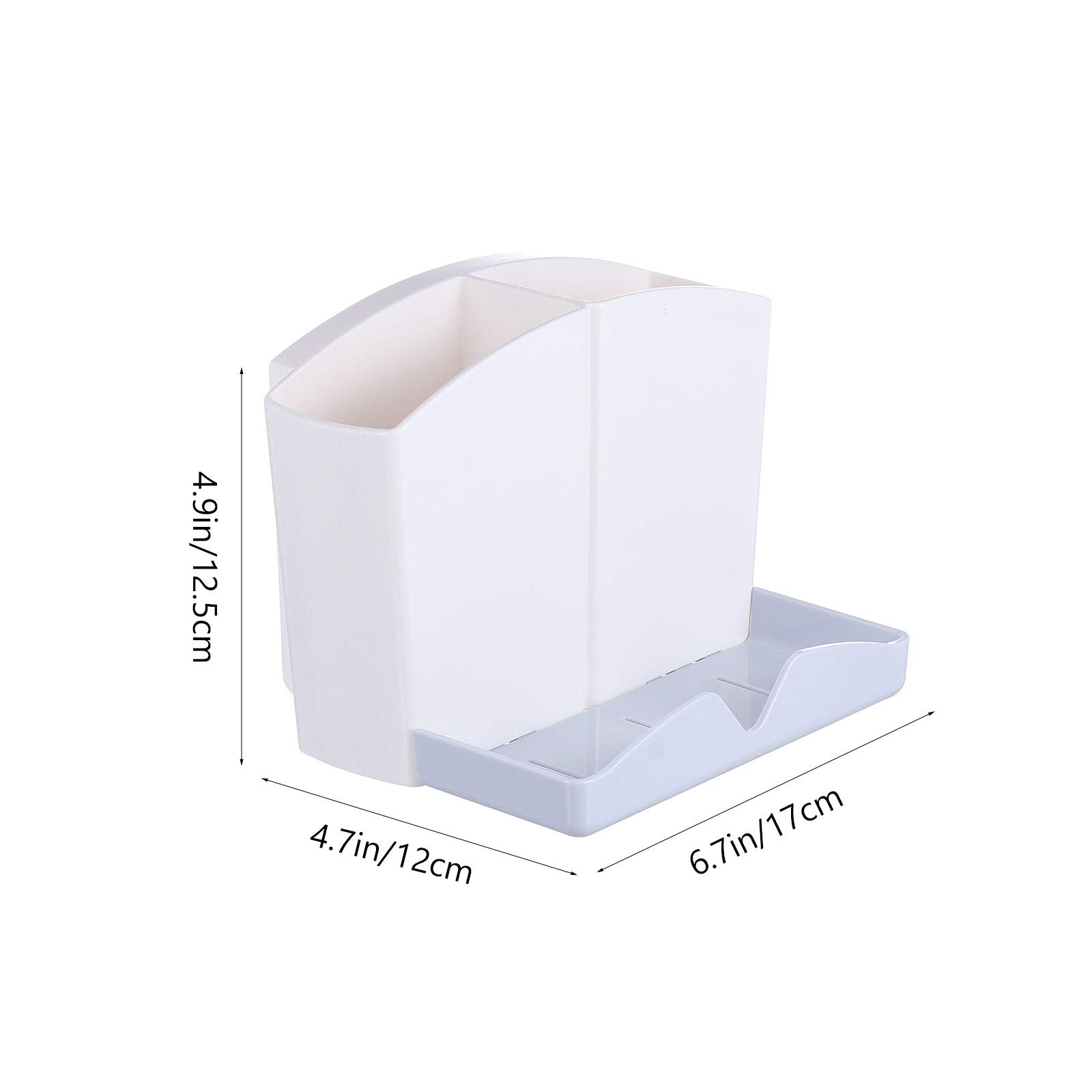 BESPORTBLE Bathroom Shelf Organizer - Wall Mounted Toothbrush & Toothpaste Holder - Space Saving Storage Rack for Bathroom, Toilet, Kitchen - Perfect for Small Spaces & Home Organization
