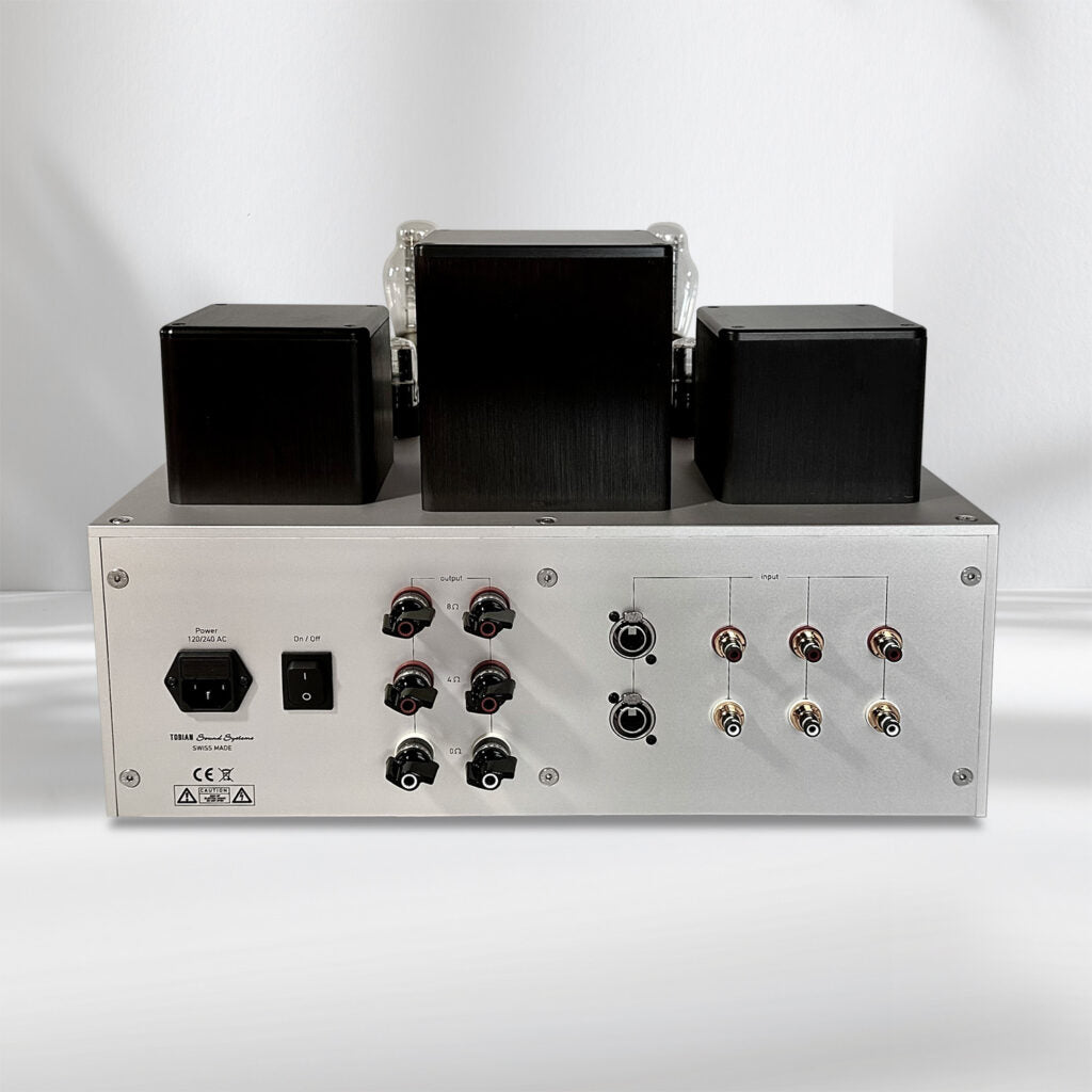 Tobian VR40 Integrated Stereo Amplifier - High Power Home Audio Receiver for Vinyl, CD, Streaming & Home Theater Systems