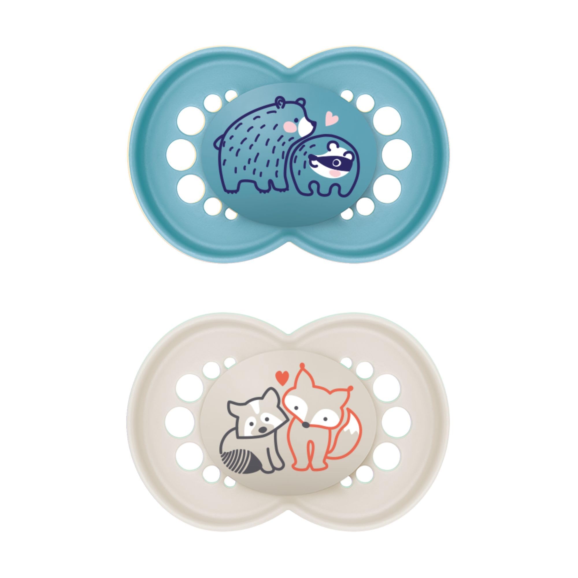 MAM Original Matte Baby Pacifiers for 16+ Months - BPA-Free Silicone Nipple, Easy to Clean, Doctor-Approved for Breastfed Babies - 2 Pack with Sterilizer Case - Perfect for Soothing, Travel & Daycare Use
