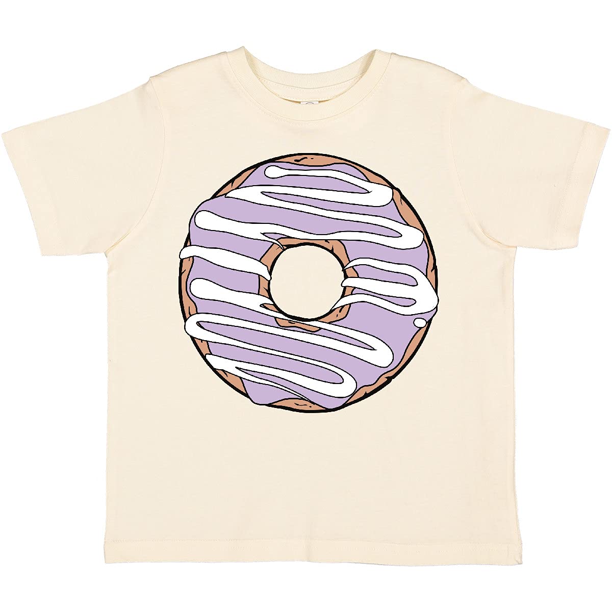 Inktastic Purple Donut Toddler T-Shirt - Cute Doughnut with Icing Graphic Tee for Kids | Perfect for Birthday Parties, Playdates & Casual Wear