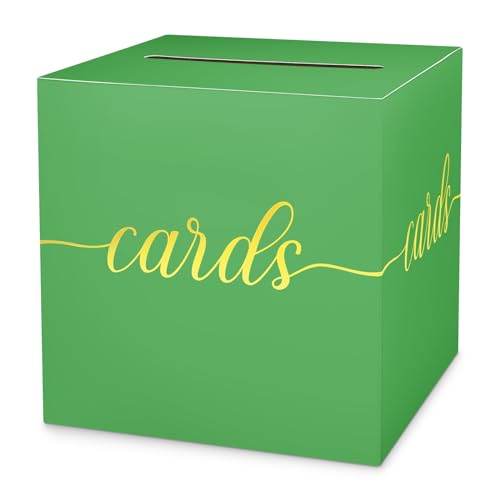 Green and Gold Card Box