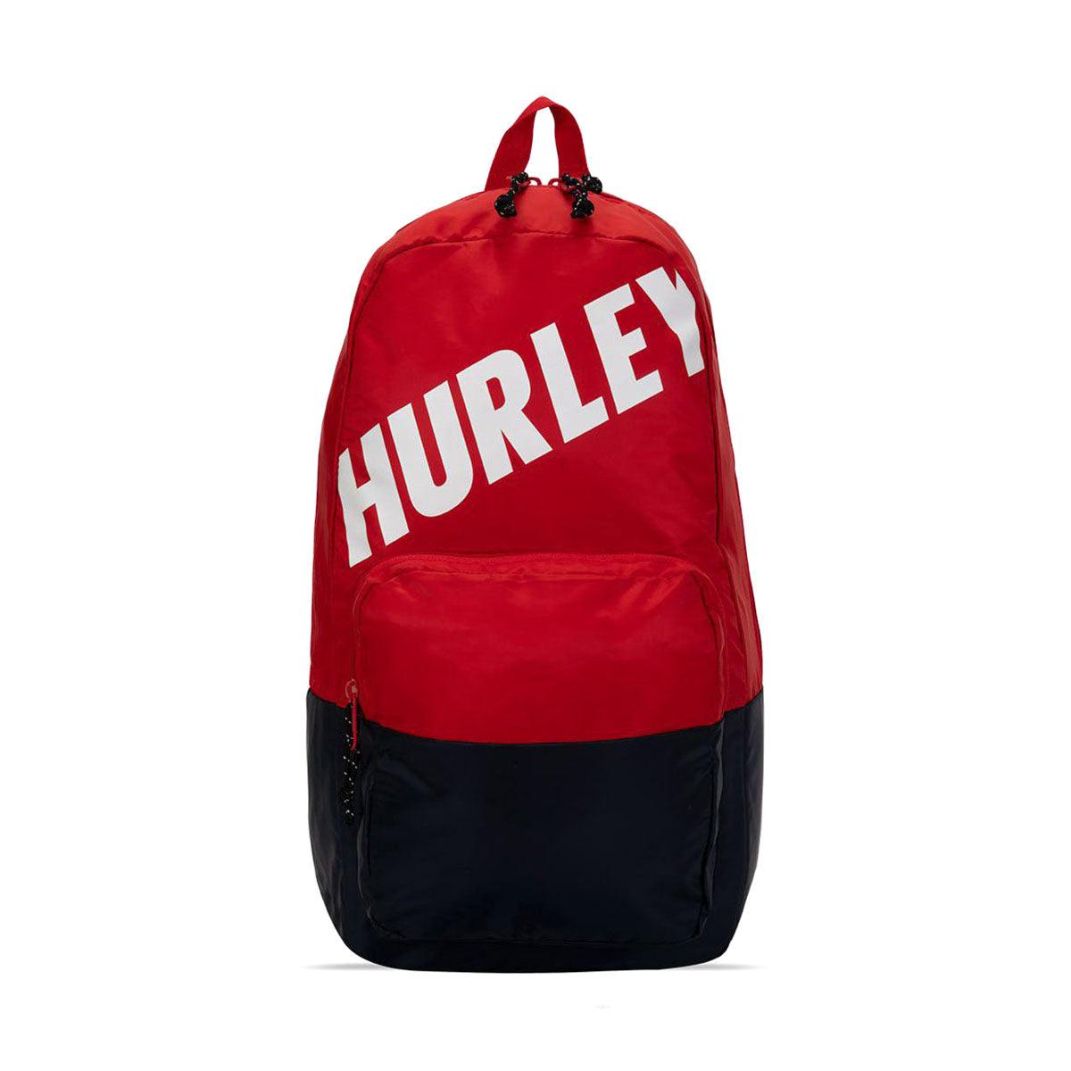 Hurley Fast Lane Backpack - Durable Red & Blue Laptop Backpack for School, Travel & Work | Water-Resistant & Stylish Daypack for Men & Women
