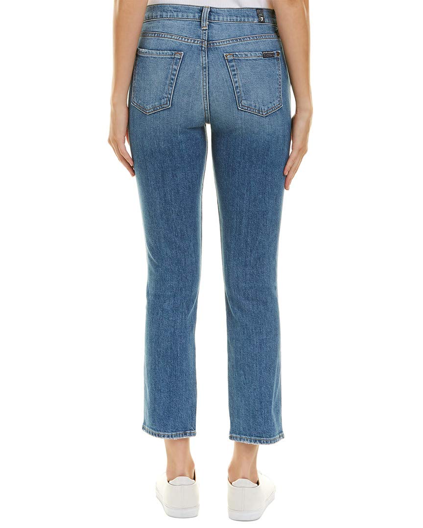 7 For All Mankind Women's Straight Leg Jeans - Classic Denim Pants for Casual & Everyday Wear | Comfortable & Stylish for Work, Shopping & Outings