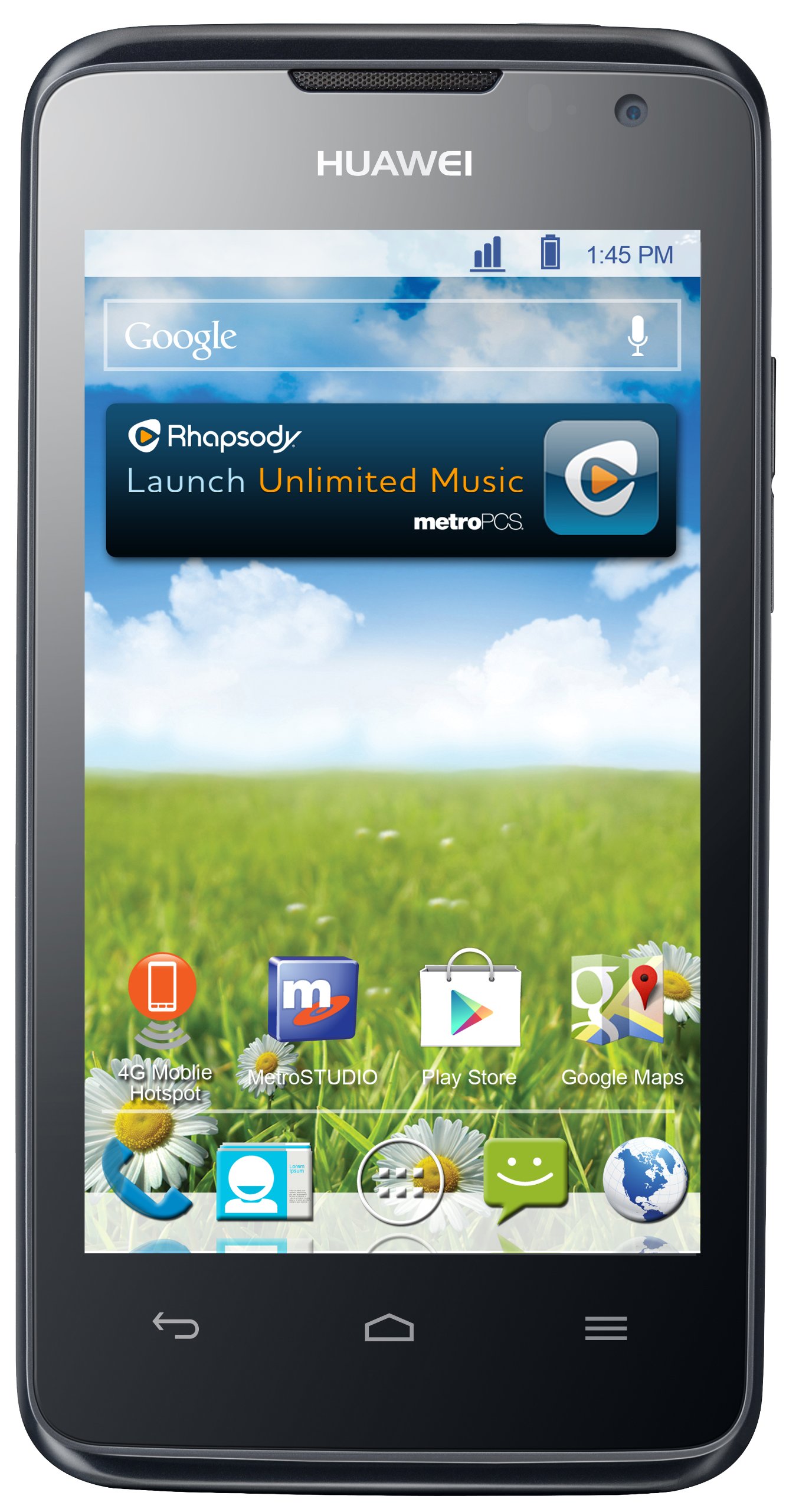 Huawei Premia 4G LTE Android Smartphone - Unlocked GSM Prepaid Phone for MetroPCS & T-Mobile | Perfect for Travel, Business & Everyday Use