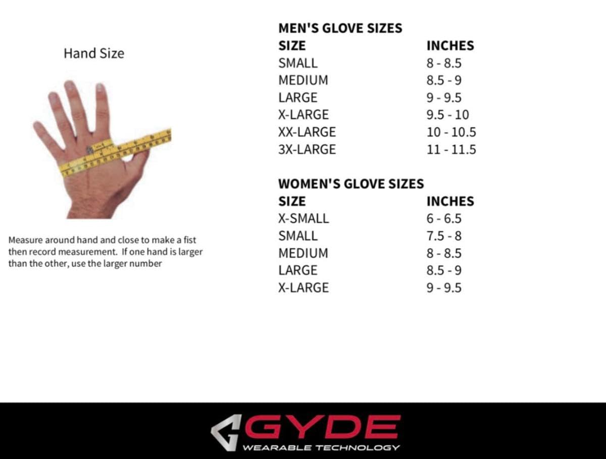 Gerbing Gyde 3-Finger Heated Gloves for Motorcycle Riding - X-Small Size | Battery-Powered Warm Gloves for Winter Sports & Outdoor Activities