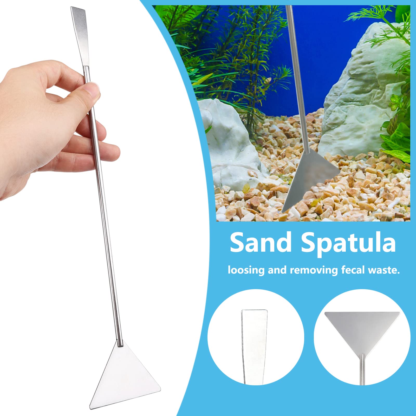 6-Piece Aquarium Cleaning Kit - Fish Tank Scraper & Feeder Tools for Glass Tanks - Perfect for Freshwater & Saltwater Aquariums