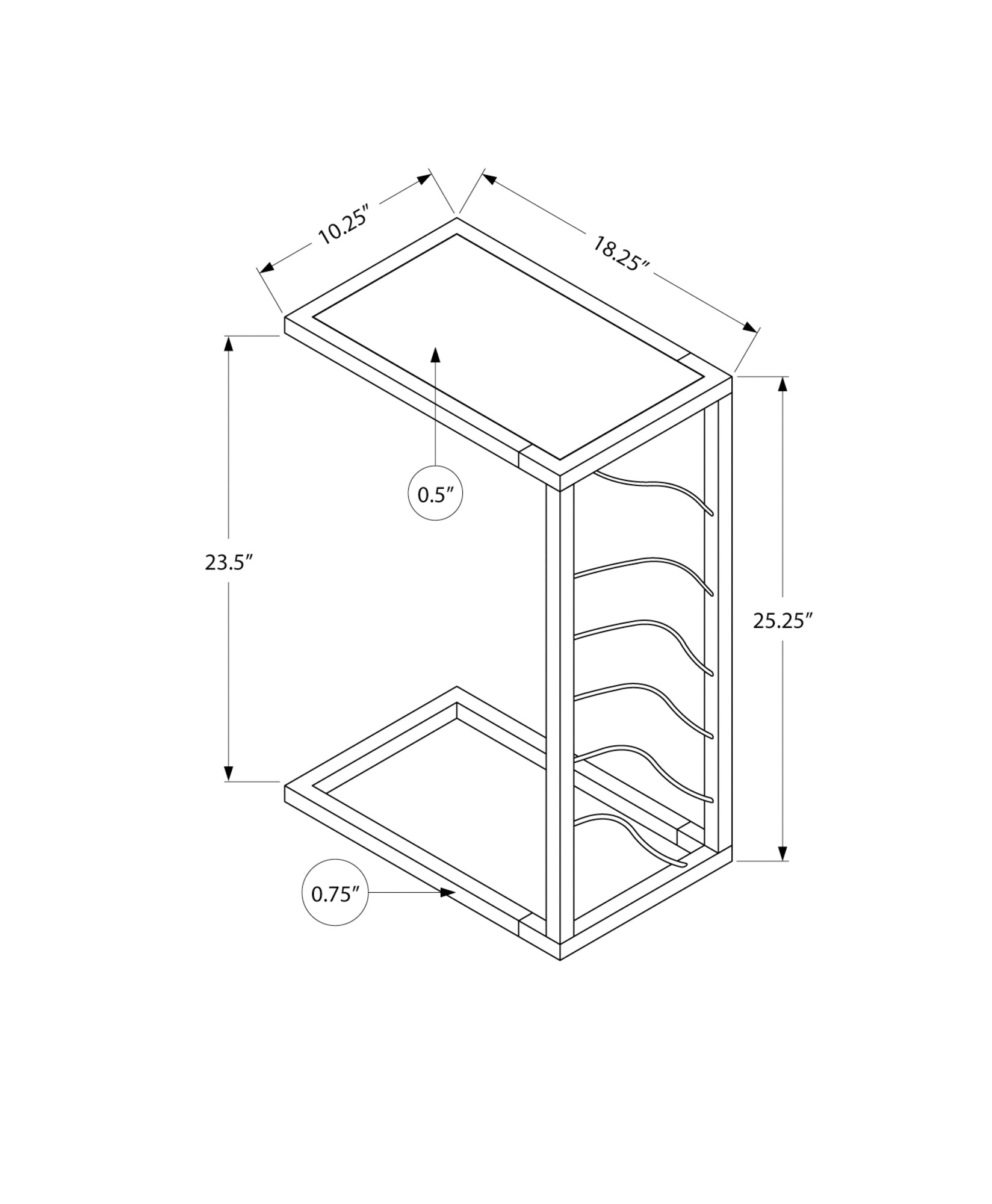 Modern Accent Table 25
