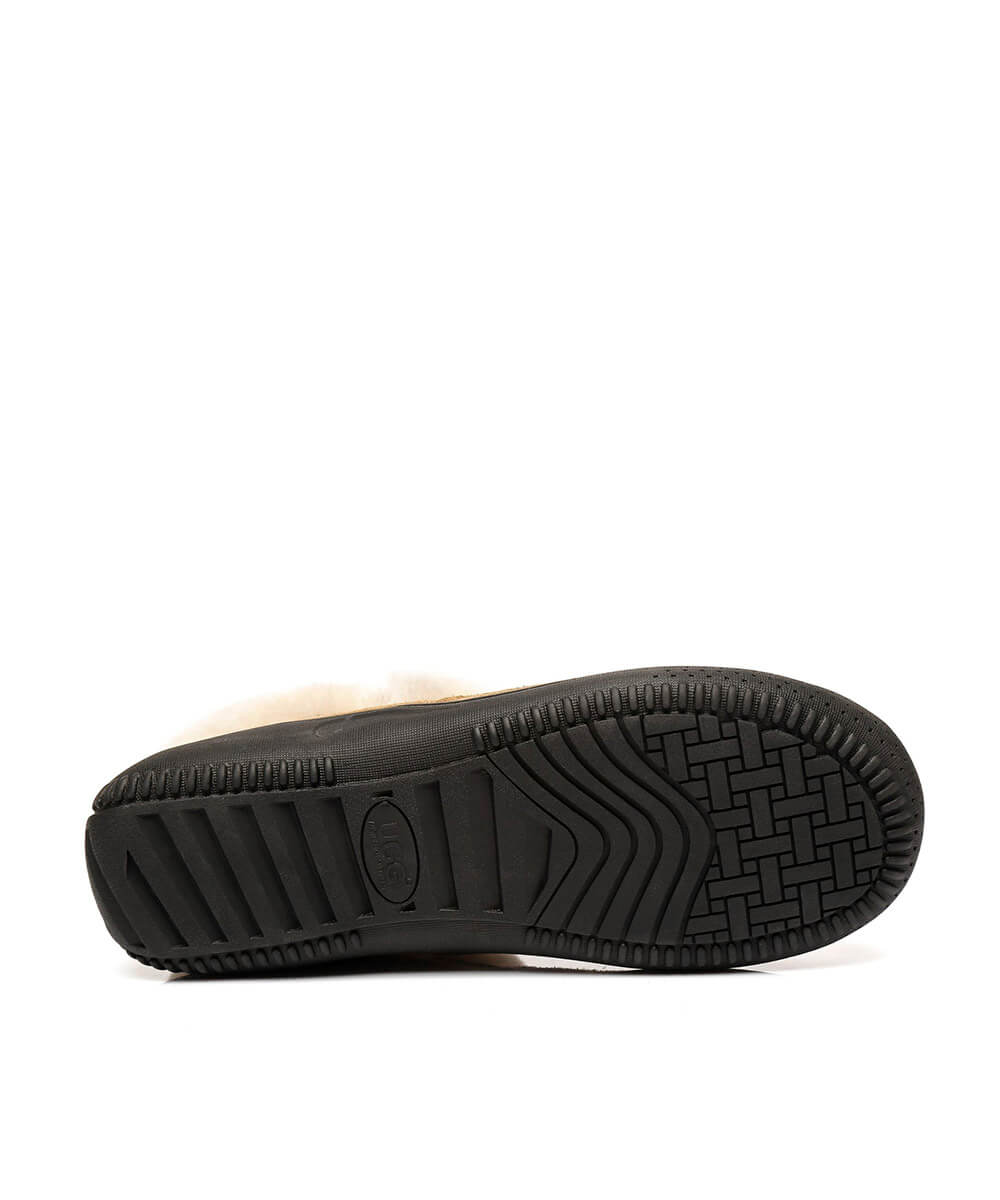 Women's UGG Daily Slippers - Cozy Indoor/Outdoor House Shoes with Soft Fleece Lining for Winter Comfort - Perfect for Lounging at Home, Running Errands & Cold Weather Wear