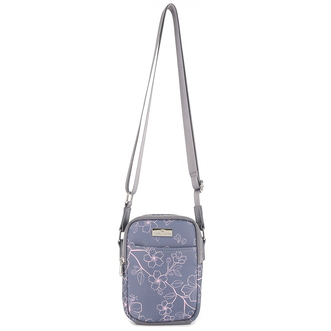Ke'olu Small Crossbody Bag in Sakura Grey - Stylish & Compact Purse for Women, Perfect for Everyday Use, Travel, and Shopping