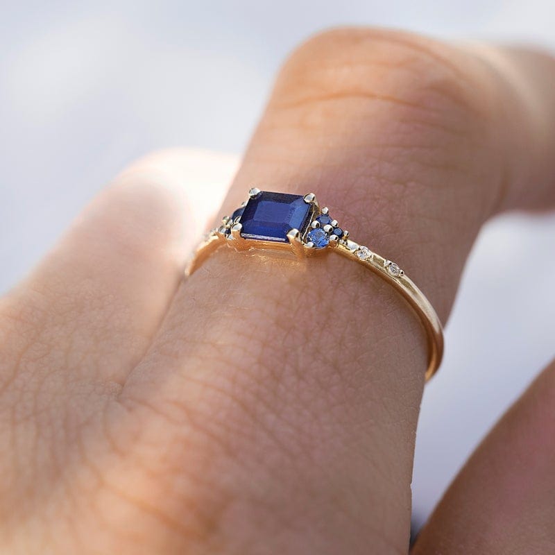 Stunning Blue Sapphire Ring for Women - 925 Sterling Silver Gemstone Jewelry - Perfect for Engagement, Wedding & Special Occasions