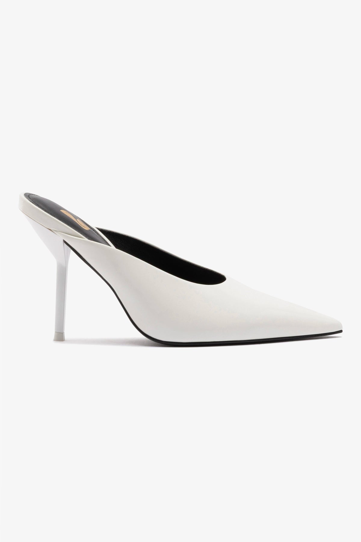 Lova Mule Slippers - Women's White Patent Leather Slides for Home, Office & Casual Wear - Comfortable House Shoes for Indoor/Outdoor Use