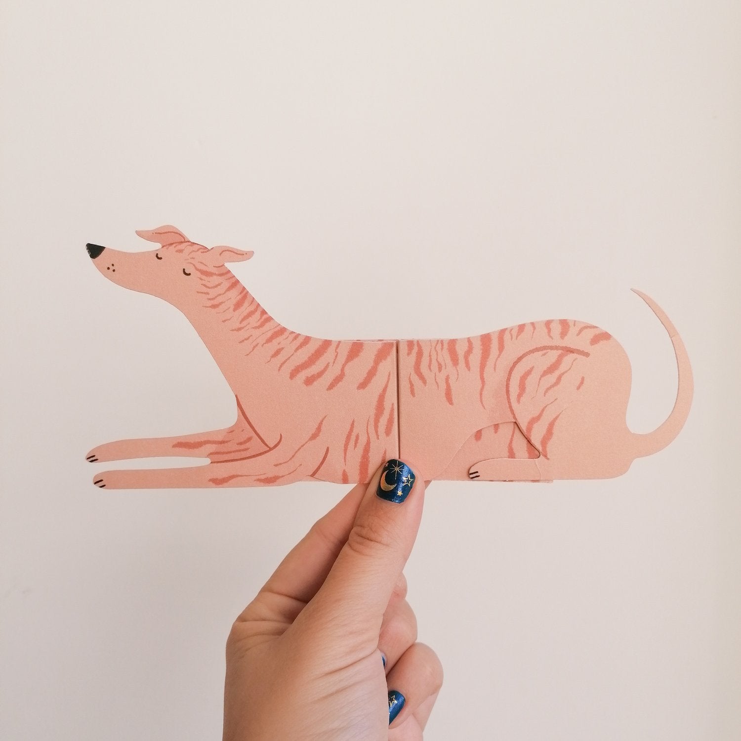 Bryony Moss Long Doggo Tigger Greeting Card - Perfect for Birthday, Anniversary & Thank You Gifts | Cute Animal Design for Dog Lovers
