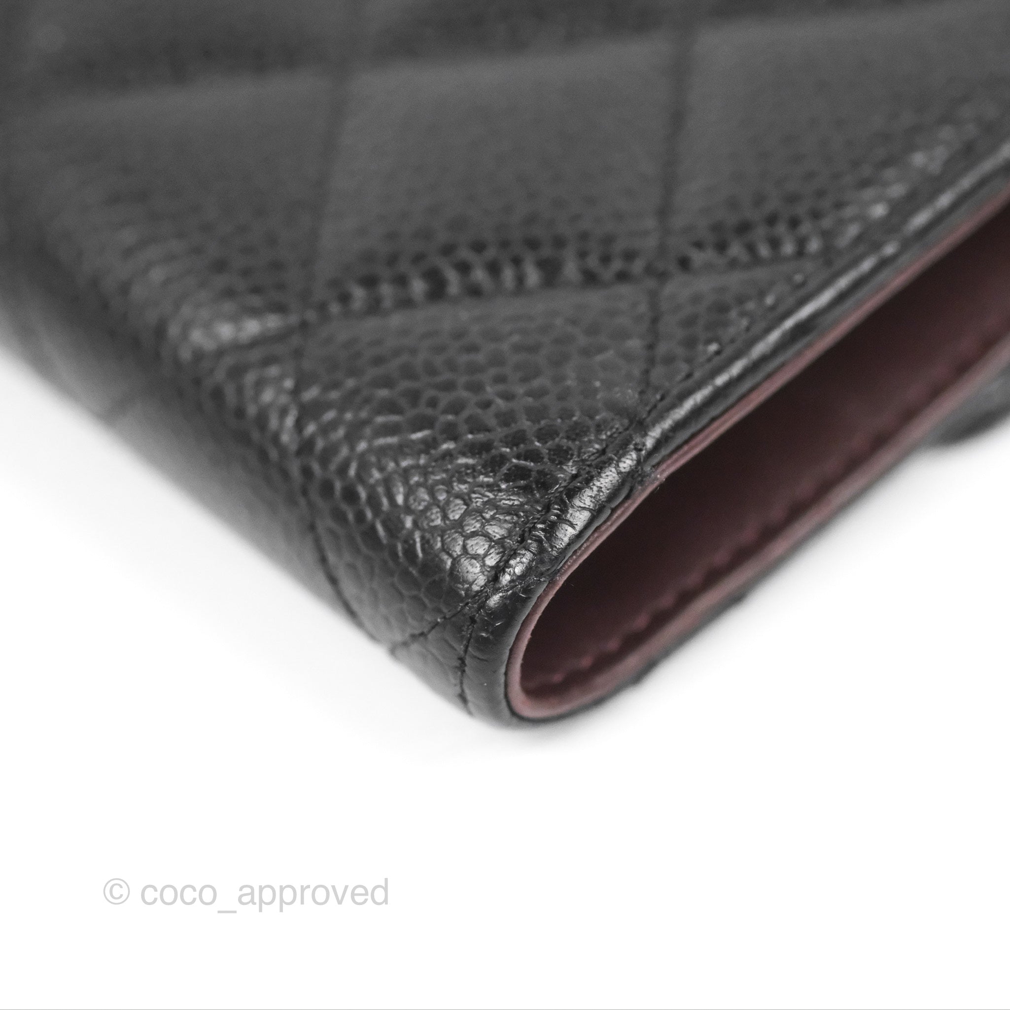 Chanel Classic Flap Wallet Black Caviar Leather with Silver Hardware - Luxury Designer Wallet for Women, Perfect for Everyday Use & Special Occasions