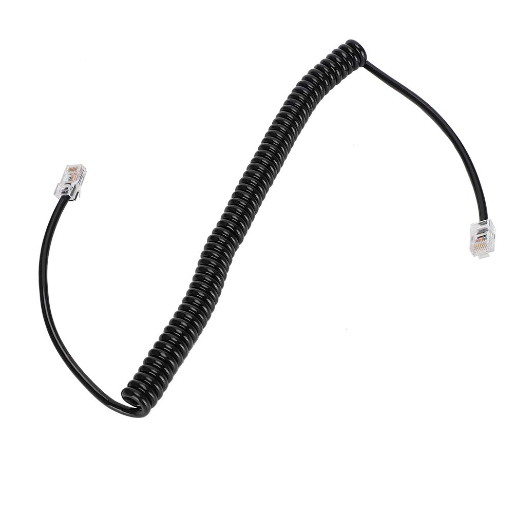8 Pin Hand Microphone Cable - Walkie Talkie Replacement Wire with Crystal Modular Plug | Durable ABS Headset Shoulder Mic for Security, Driving, Hiking & Patrol Duty | Compatible with Two-Way Radios and Communication Devices