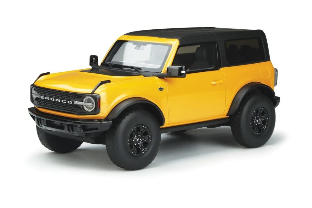 2021 Ford Bronco Wildtrak 1/18 Scale Diecast Model Car - Cyber Orange Metallic Collectible by GT Spirit | Perfect for Car Enthusiasts, Display Shelves & Gift Giving