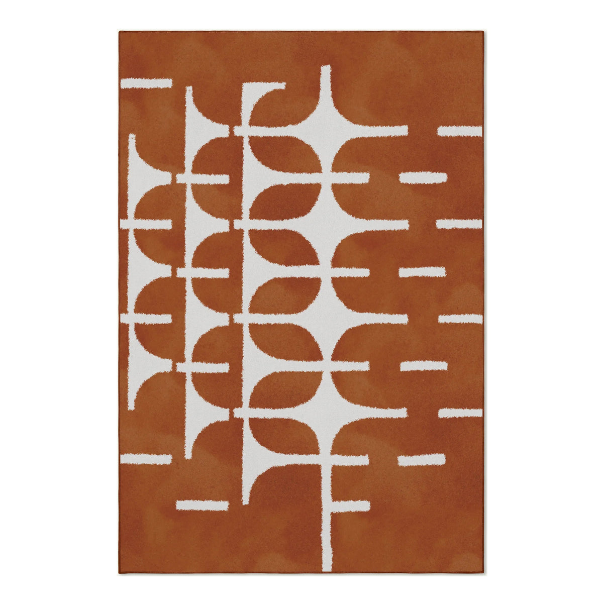Soft Echo Cotton Feel Washable Rug - Non-Slip Living Room Bedroom Area Rug - Machine Washable for Easy Cleaning - Perfect for Home, Office & Dorm Decor