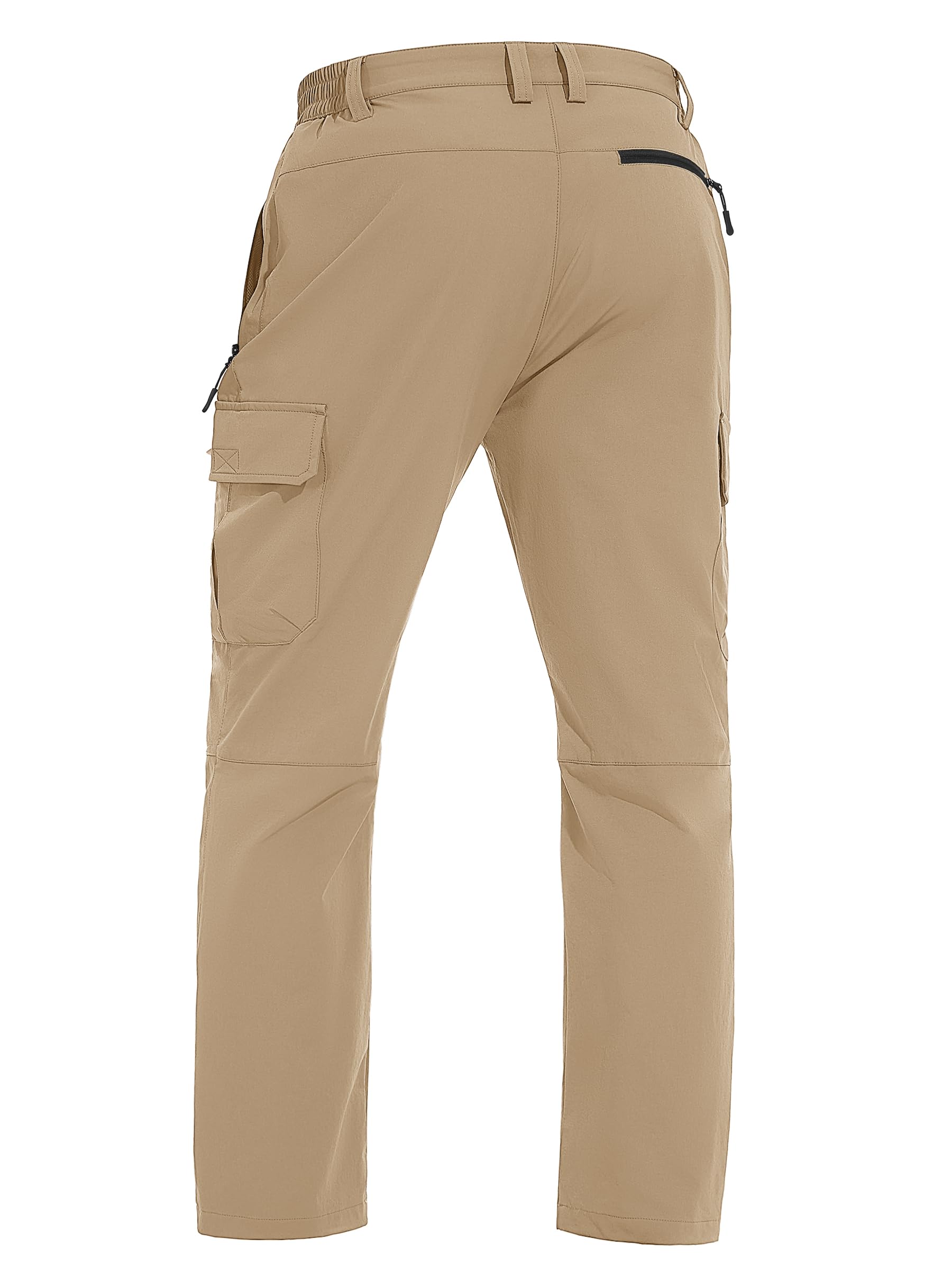 TACVASEN Men's Cargo Pants - 5-Pocket Water-Resistant Quick-Dry Ripstop Stretch Pants for Hiking, Work & Travel | Lightweight Outdoor Adventure & Casual Wear