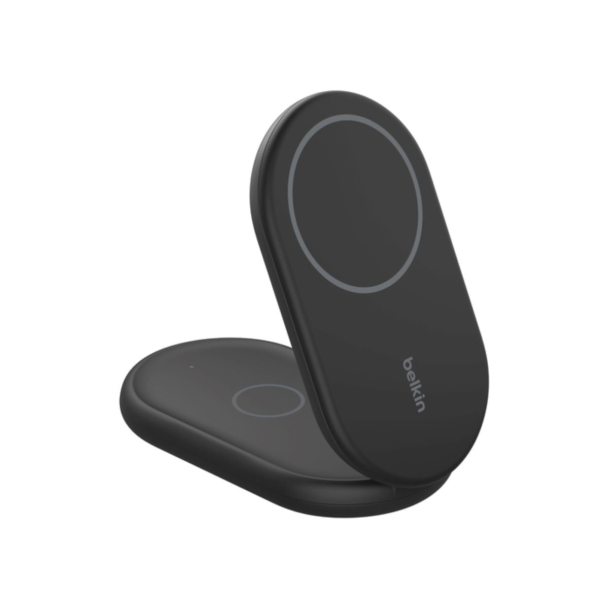 Belkin BoostCharge 2-in-1 Qi2 Magnetic Foldable Wireless Charger 15W - Fast Charging for iPhone & Android - Perfect for Bedside, Office & Travel