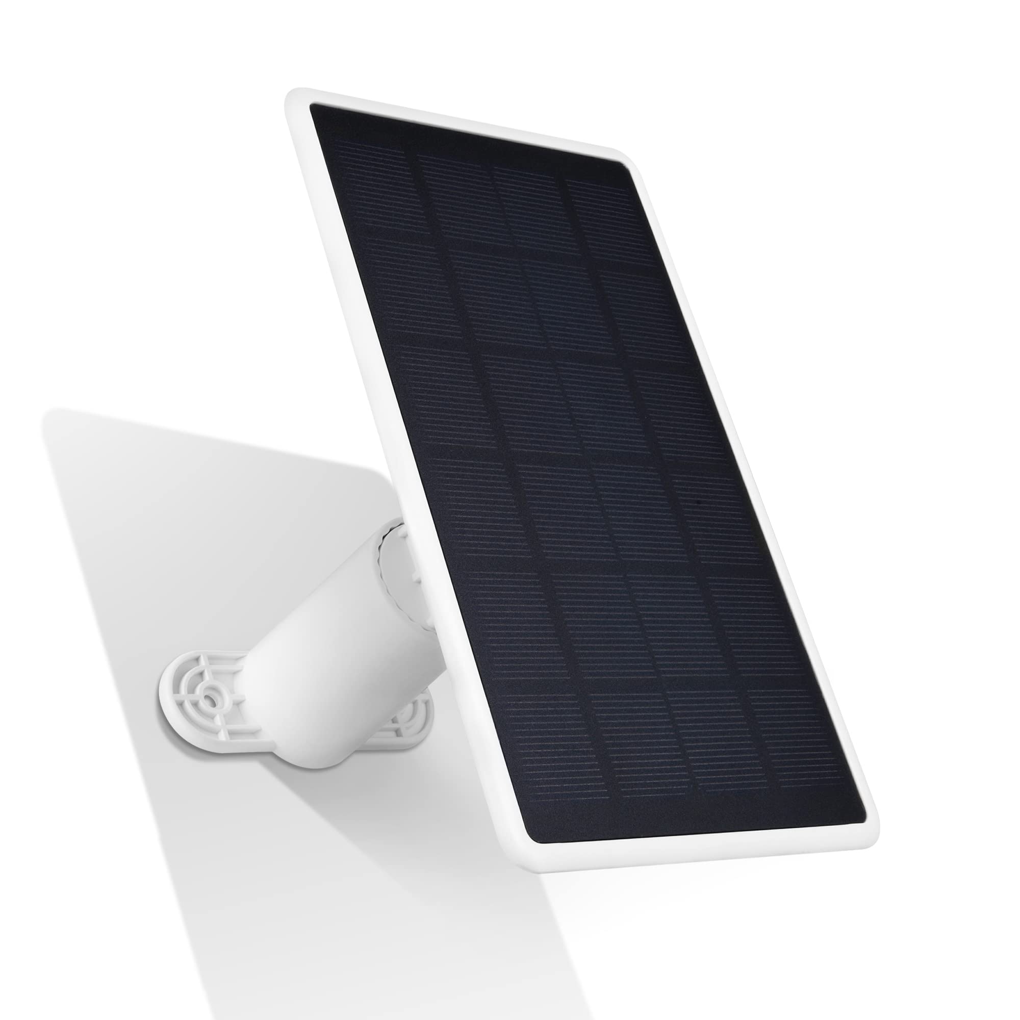 Wasserstein Solar Panel for SimpliSafe Wireless Outdoor Security Camera - High Power Solar Charger (White, 1 Pack) - Weatherproof & Continuous Power Supply for Home Security Surveillance