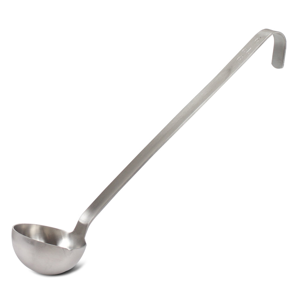 Premium Stainless Steel One Piece Ladle - Durable Soup Spoon for Cooking, Serving & Kitchen Use - Ideal for Soups, Stews, Sauces & More
