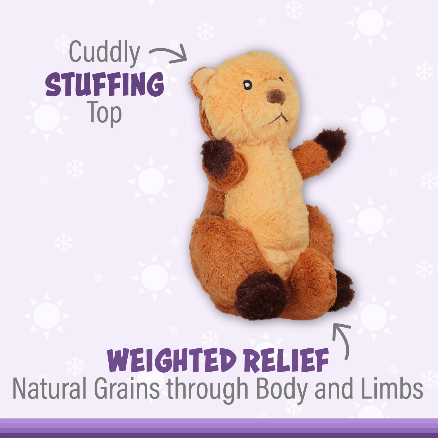 1i4 Group Warm Pals - Otter - Lavender Scented Plush Stuffed Animal Toy - Soft & Cozy Cuddly Friend for Kids & Adults - Perfect for Bedtime Comfort, Stress Relief & Home Decor