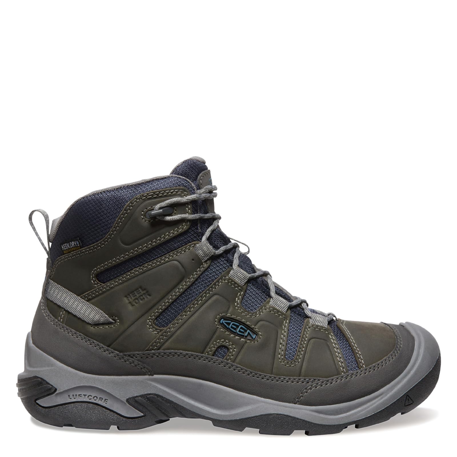 KEEN Men's Circadia Mid Height Waterproof Hiking Boots - Comfortable Outdoor Shoes for Trekking, Camping & Mountain Adventures