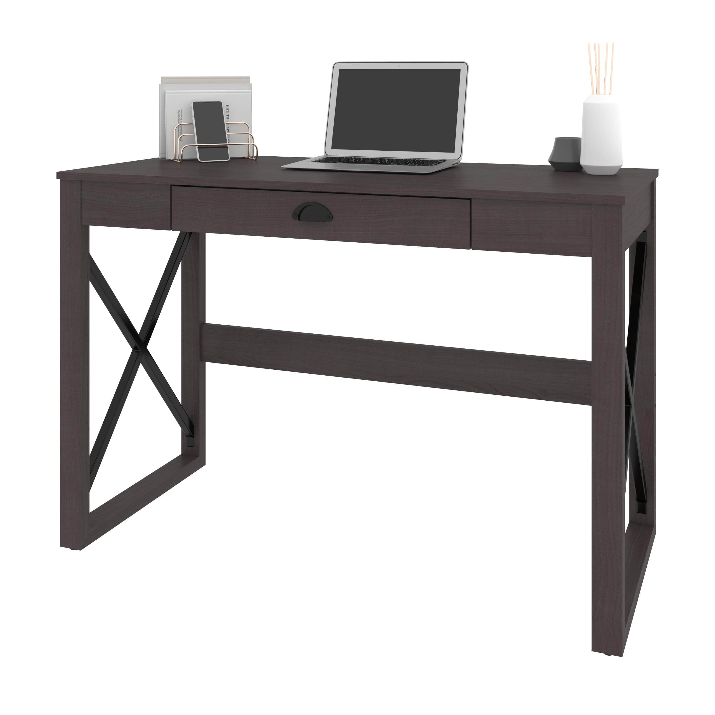 Talita 45W Small Desk - Compact Workspace Solution in 2 Colors | Perfect for Home Office, Dorm Room & Small Spaces