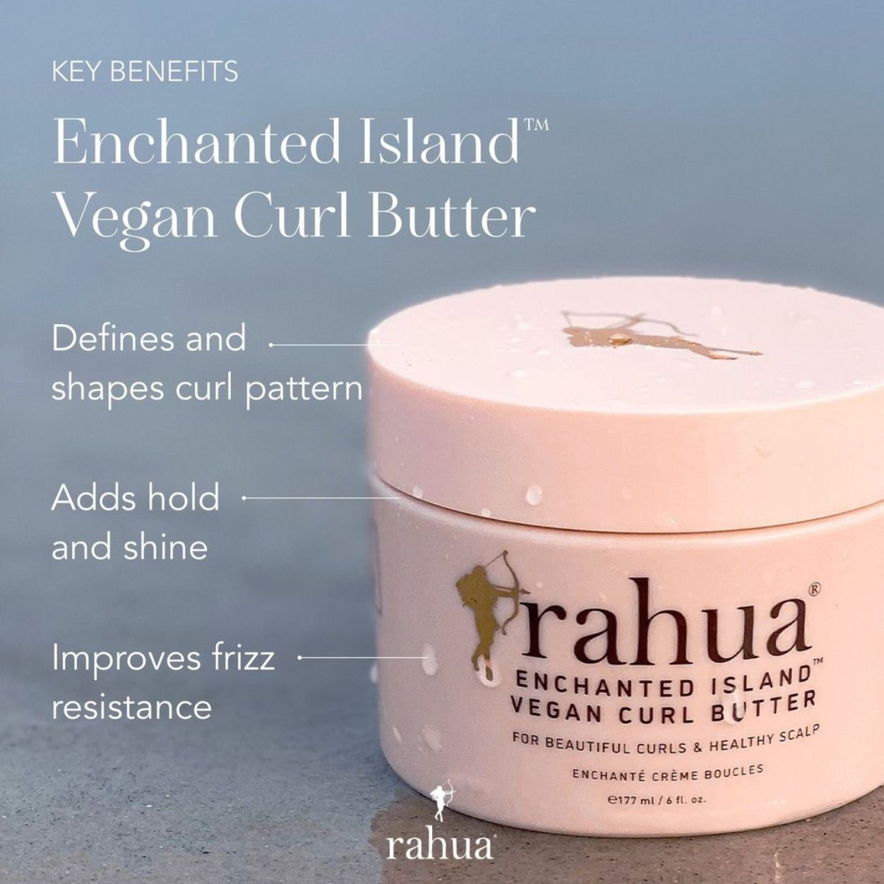 Enchanted Island Vegan Curl Butter - Organic Hair Moisturizer for Natural Curls & Waves | Perfect for Dry, Frizzy Hair Care & Styling