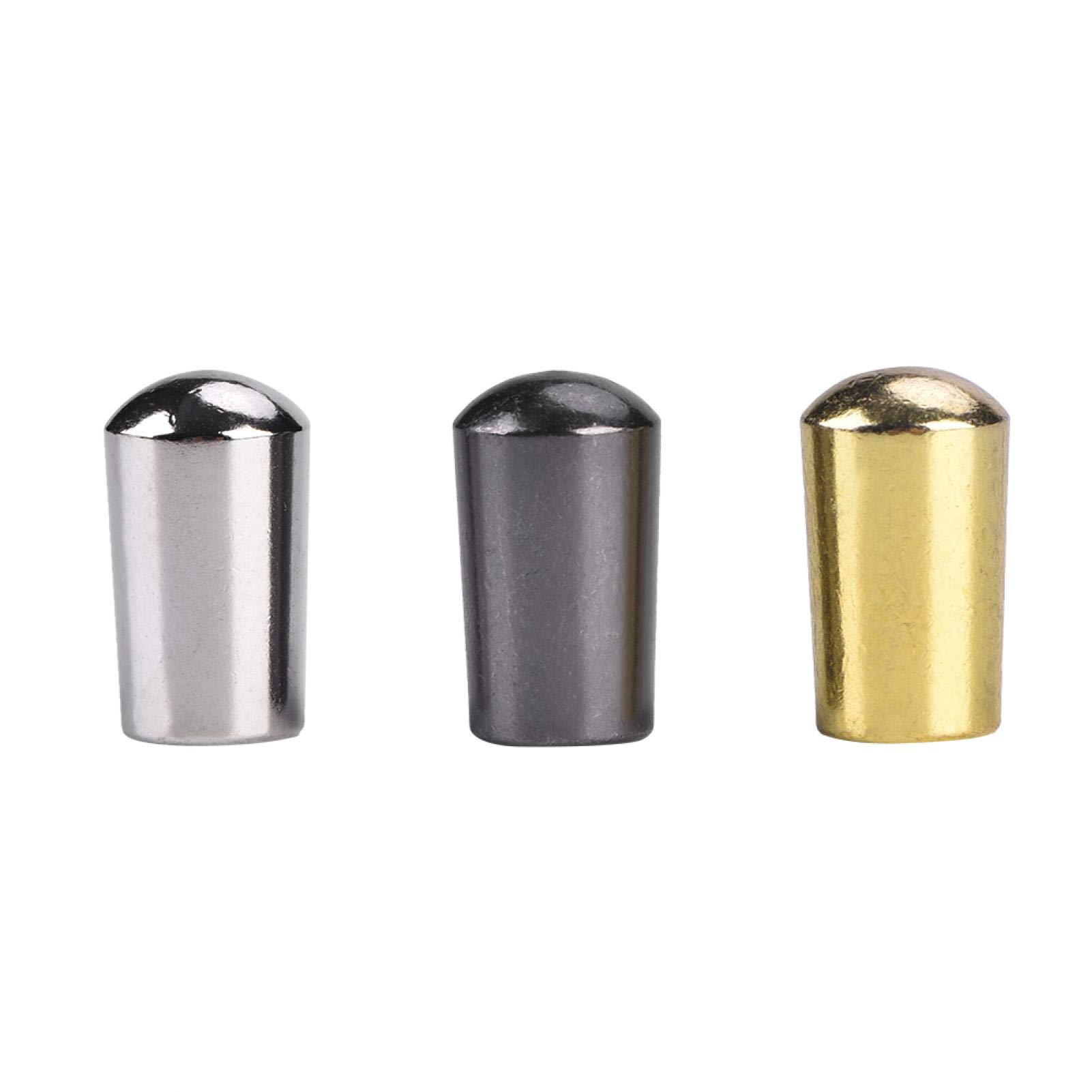 3Pcs Guitar Pickup Switch Tips - Durable Copper 3-Way Toggle Switch Knob Caps for Electric Guitar - Perfect for Gibson, Fender & Les Paul Replacement Parts - Ideal for Stage Performance & Studio Recording