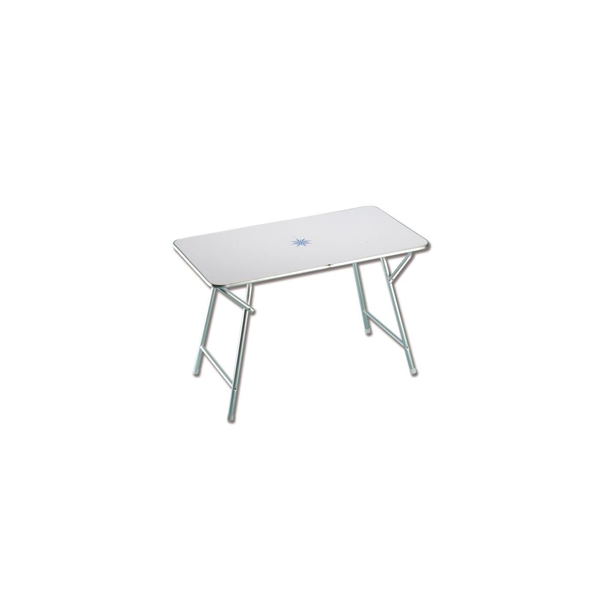 TREM Rectangular Folding Table 43.3 x 23.6 x 27.5 Inches - Waterproof & Moisture Resistant - Perfect for Outdoor Picnics, Camping, and Patio Parties